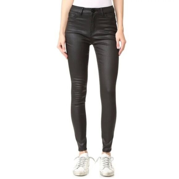 DL1961 No. 1 Trimtone Skinny Jeans Chasm Wash Black Size 26 Jessica Alba JA x DL - Picture 1 of 10